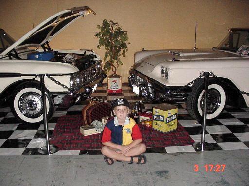 Leo in front of the Thunderbirds picnic