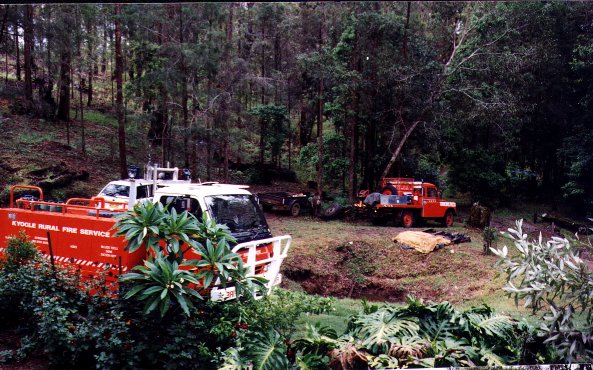 Local Rural Fire Brigade trucks!